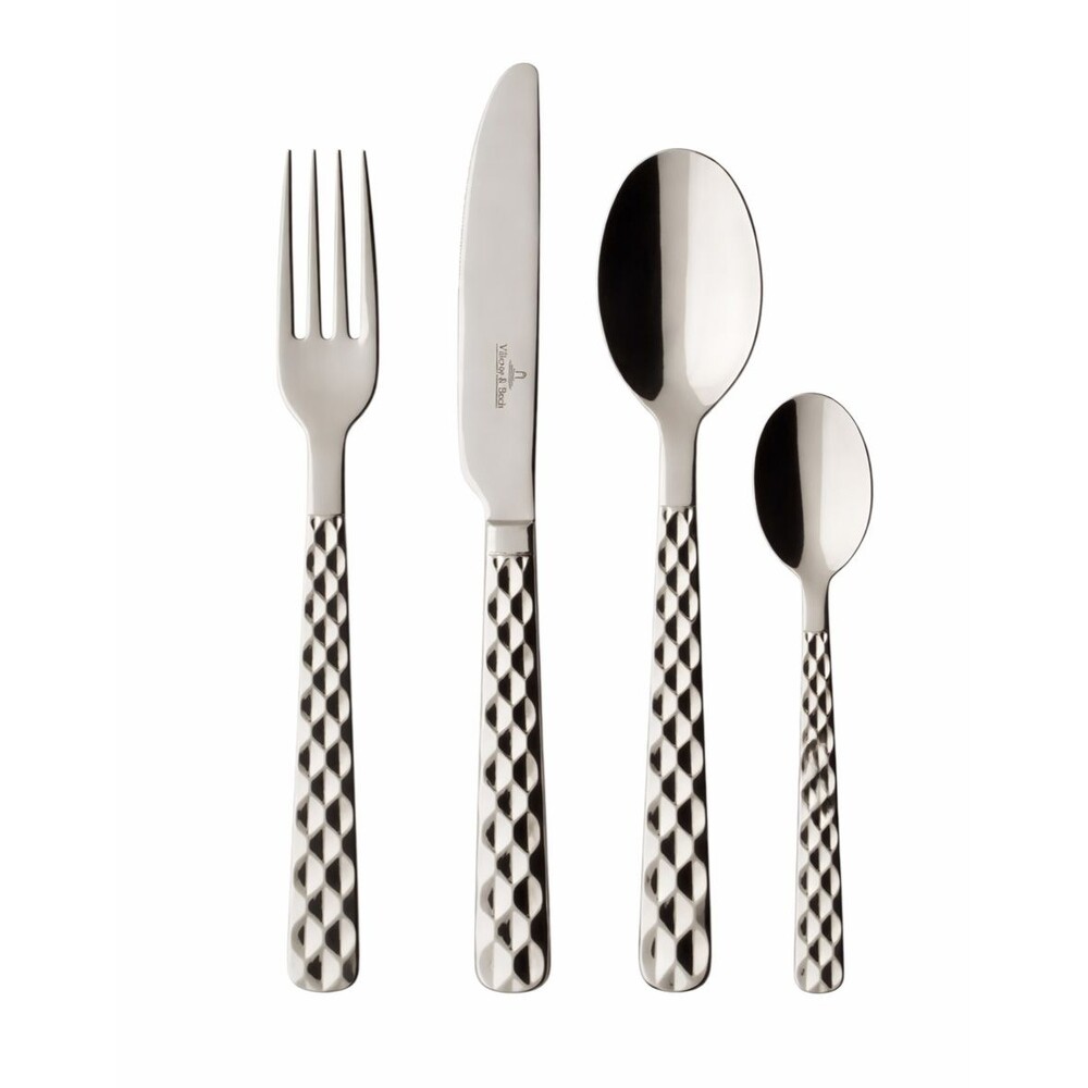 Villeroy & Boch 4 Piece Boston Stainless Steel Flatware Set - New